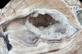 Crystal Filled Dugway Geode (Polished Half) - Utah #176748-1